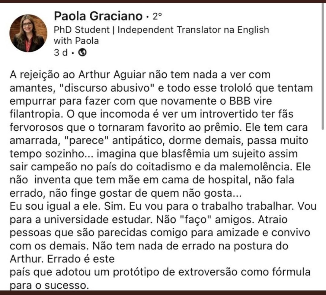 Lalinhafofoca's tweet photo. Olha que análise interessante...

Concordam? https://t.co/37gPLtW7EA