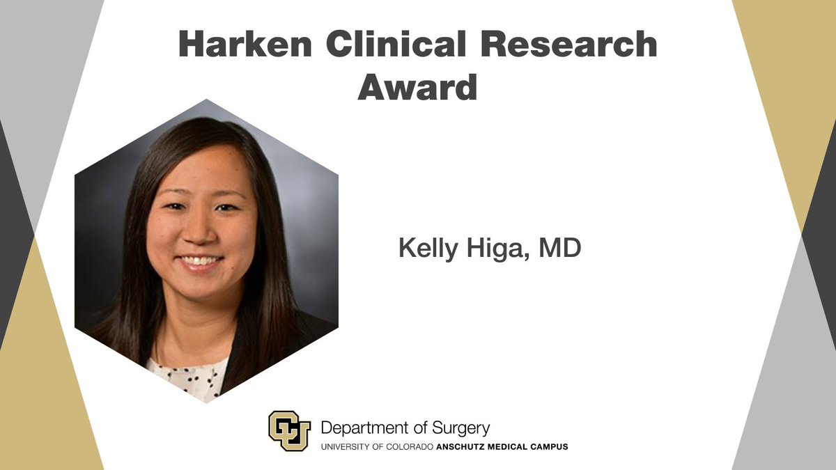 CUDeptSurg's tweet photo. #Congratulations, @KellyCHiga!

Harken Clinical Research Award
#ImproveEveryLife https://t.co/FCpYo2iOws