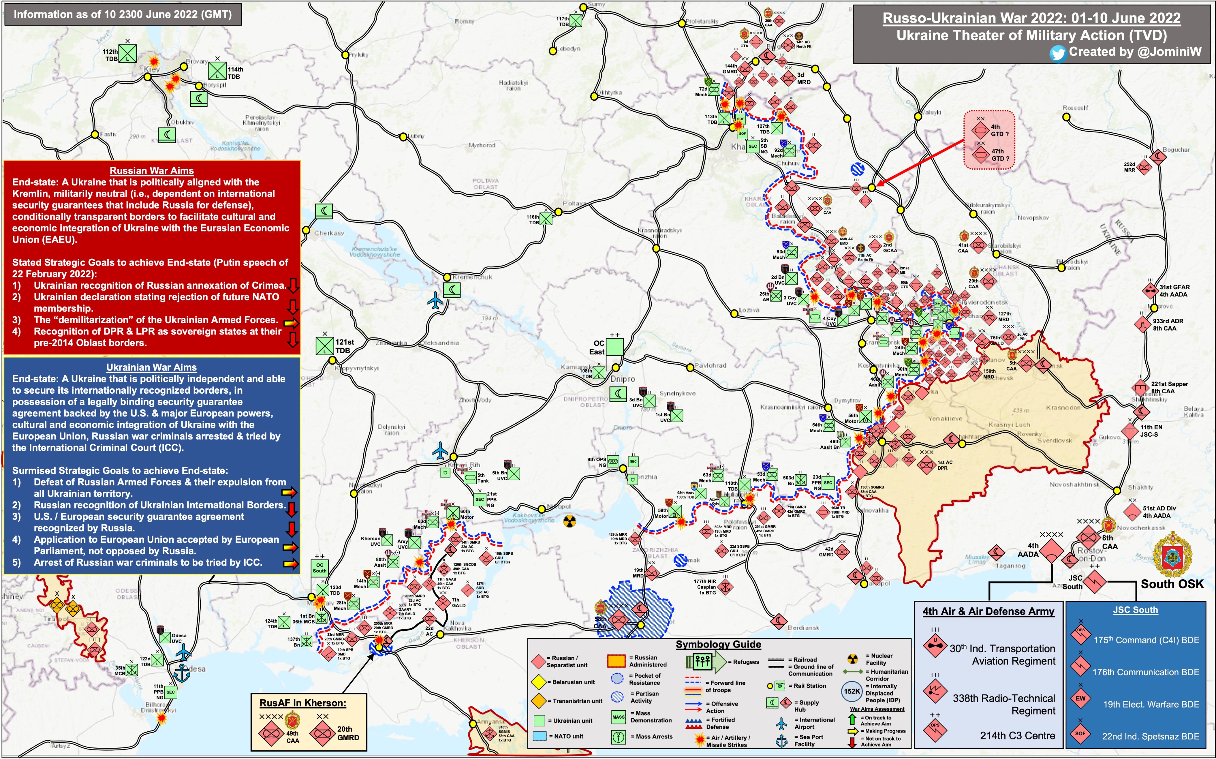 Bilan hebdomadaire n° 15 du 12 juin 2022 (guerre d’Ukraine)