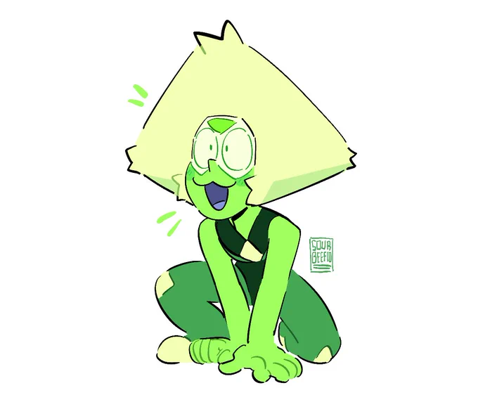 Peri pick me up because I don't feel well 💚 #StevenUniverse 