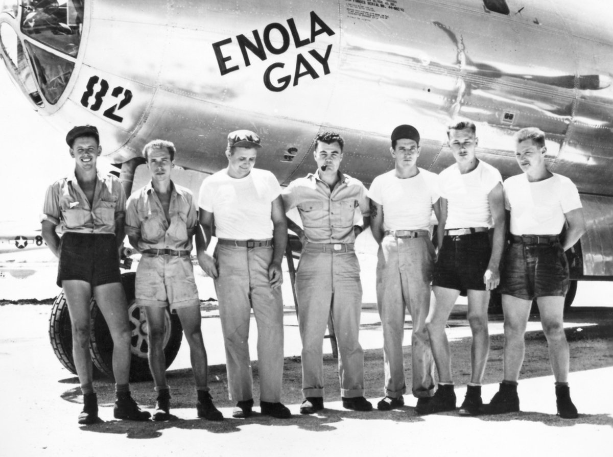 He also met Paul Tibbets, the pioneering pilot of the Enola Gay, the specially-modified B-29 Superfortress that dropped the atomic bomb on Hiroshima.There's a signed photo of Tibbets and his crew in Grandpa's papers.