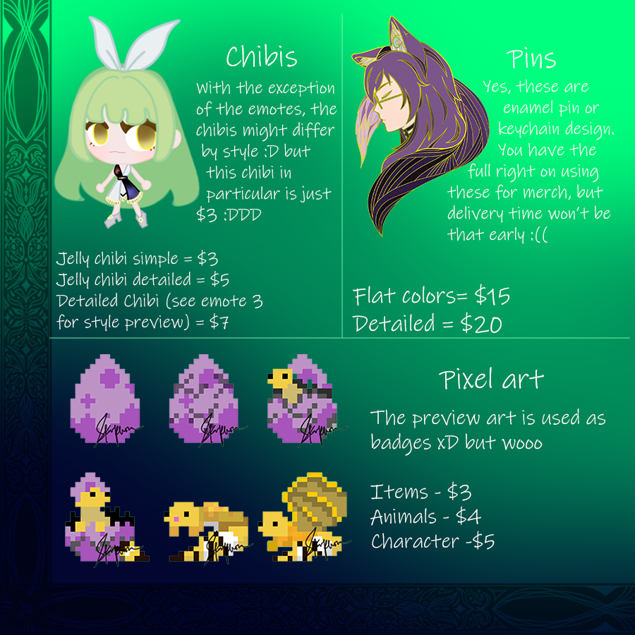 SkyRhone's tweet photo. since my streaming time is compromised for the next weeks, I'll be opening my commission sheet on this account www 

>prices very negotiable
DM or reply for more info www :> https://t.co/KRT57D9agg