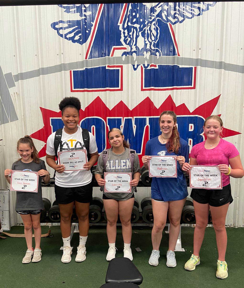 Performance Course (@pcnowisthetime) on Twitter photo The Allen Eagles showed up in a huge way this week! These groups have an unrivaled sense of belief in themselves & their teammates🤝
Week 1 <a href="/CareNow/">CareNow Urgent Care</a> ⭐️s OTW
Varsity: Brock, Caiden, Quenton
JV: Jaxon, DeMarcus, Jack
9th: Will, Arsenio
Female: Reece, Ashley, Isabel, Meg, Brynn The Allen Eagles showed up in a huge way this week! These groups have an unrivaled sense of belief in themselves & their teammates🤝
Week 1 <a href="/CareNow/">CareNow Urgent Care</a> ⭐️s OTW
Varsity: Brock, Caiden, Quenton
JV: Jaxon, DeMarcus, Jack
9th: Will, Arsenio
Female: Reece, Ashley, Isabel, Meg, Brynn