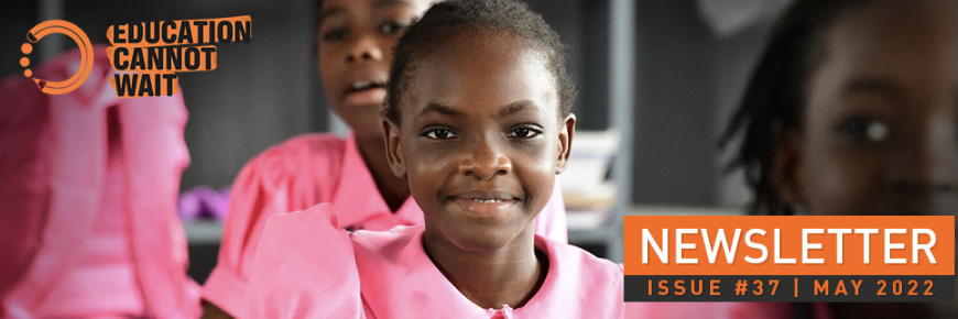 EduCannotWait's tweet photo. Latest #ECW Newsletter Out Now: #222MillionDreams💖✨

Ft. inspiring intro by Director @YasmineSherif1, HL intvw w/@UnicefChief Catherine Russell, #ECW at #WEF22, new #ECWebsite, strategic partners updates, #HumanStories &amp; more #ECWResults across the🌎!

👉https://t.co/lnDxdWe9QC https://t.co/p8khC0uv1t