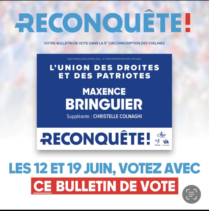 bringuier2022's tweet photo. Votez Maxence Bringuier, la seule vraie alternative de droite ! 

Un grand merci à toute l’équipe pour cette magnifique campagne 🎉🇫🇷🇫🇷🇫🇷 https://t.co/x0noY0Y75R