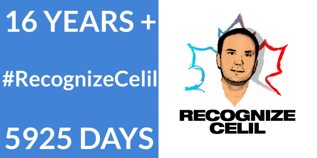 Recognize Celil (@recognizecelil) on Twitter photo It has been 16 years & counting (5925 days) since "Uzbek authorities detained #Celil pursuant to a notice for his detention created by the Chinese government. He was barred from communicating with family or #Canadian officials." - <a href="/TheRWCHR/">Raoul Wallenberg Centre for Human Rights</a>'s White Paper
recognizecelil.com It has been 16 years & counting (5925 days) since "Uzbek authorities detained #Celil pursuant to a notice for his detention created by the Chinese government. He was barred from communicating with family or #Canadian officials." - <a href="/TheRWCHR/">Raoul Wallenberg Centre for Human Rights</a>'s White Paper
recognizecelil.com
