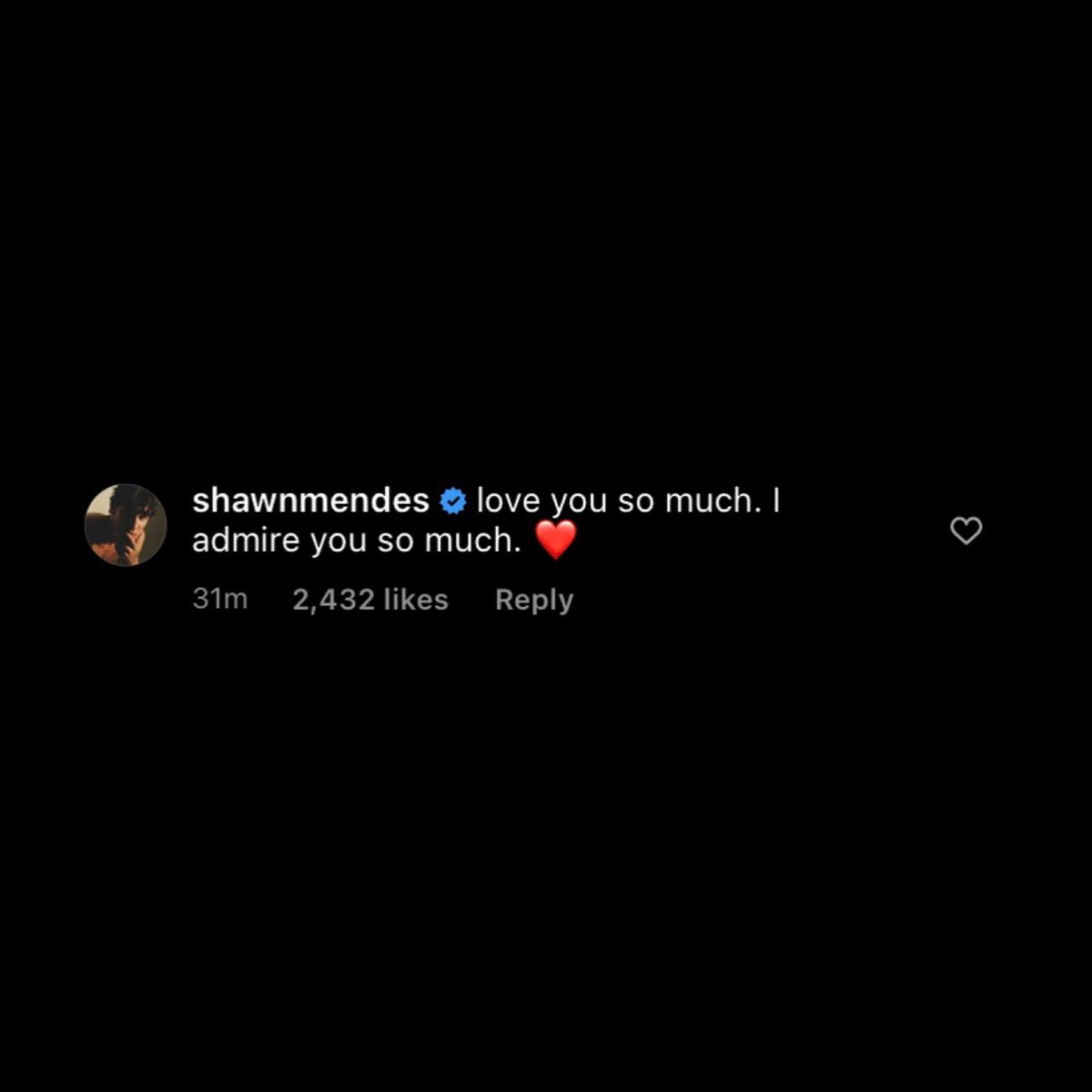 DailyMendesLife's tweet photo. Shawn commented on Justin’s IG post https://t.co/A7yTRv9W6G