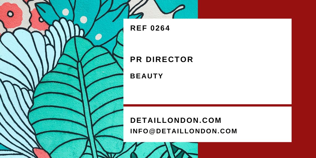 We're on the search for a PR Director - Beauty!! Visit our website for the full specs and details on this incredible opportunity!

#London #PRjobs