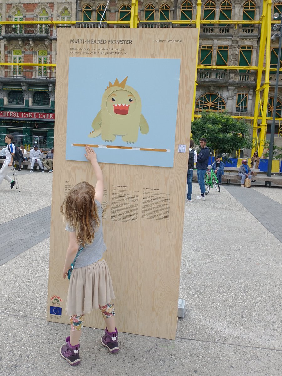 The multi-headed monster was a real hit on day 2 of #NewEuropeanBauhaus Festival