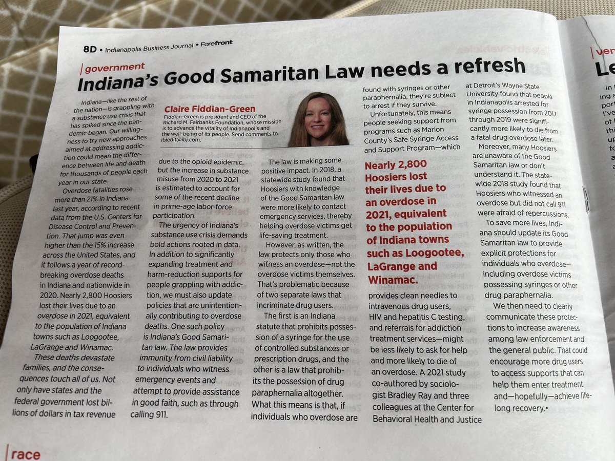 Jim_Merritt's tweet photo. @CFiddianG Thank you Claire Fiddian Green.  As Author of Indiana’s Lifeline Law, I agree wholeheartedly with you that the law needs work. @MKGDDecisions https://t.co/vX0hMEHJfN