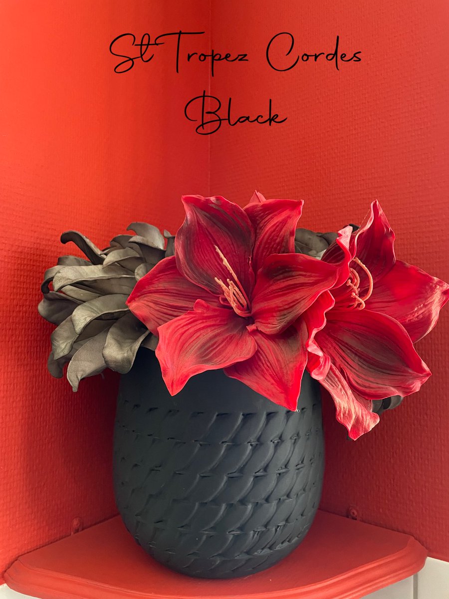 Poteries_Albi's tweet photo. [Poterie du Jour] Découvrez notre poterie St Tropez Cordes Black avec une composition florale 🌷 ♥️nous on l’adore et vous ? #poterieartisanale #redandblack #mat #ibiscus #poteriedalbi #lespoteriesdalbi #occitanie #france #cicf #ceramique #poteriefrancaise #epv #epvoccitanie https://t.co/YckQ4owH8i