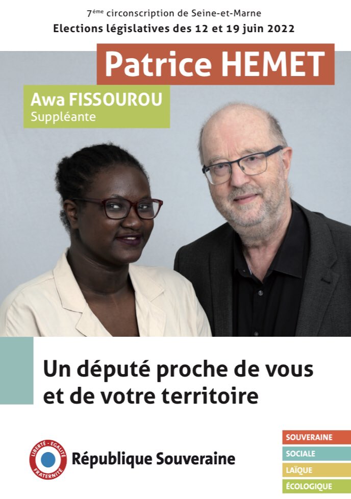 hemet_RS_77_7's tweet photo. #legislatives2022 #circo7707 #RepubliueSouveraine #RS77 https://t.co/qgiRBQVrYZ