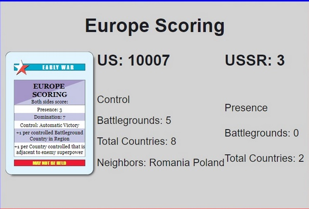 GodSaito's tweet photo. IT'S OVER NINE THOUSAAAAAAAAND!!! 

Winning with Europe Scoring on TS is always a treat over on https://t.co/7GuHIwc7HQ, even if the numbers are a bit exaggerated.

$Saito #Web3 #TwilightStruggle #Boardgames https://t.co/Nvcqyooy3u