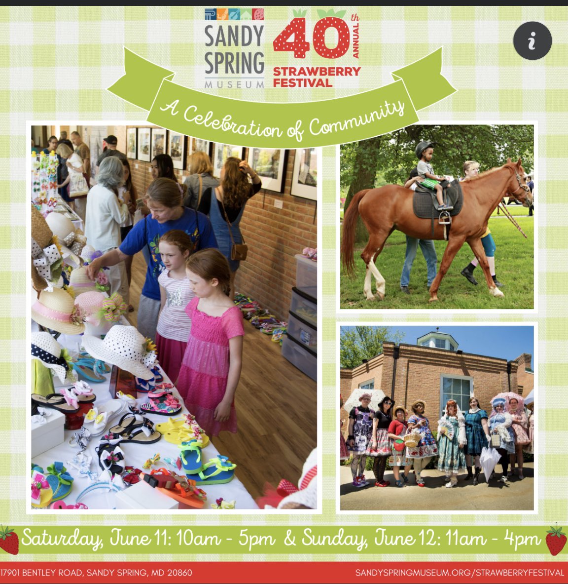 HOMchorus's tweet photo. We'll be singing at the Sandy Spring Strawberry Festival on Saturday, June 11th at 2 PM! https://t.co/FumWXDJgtr