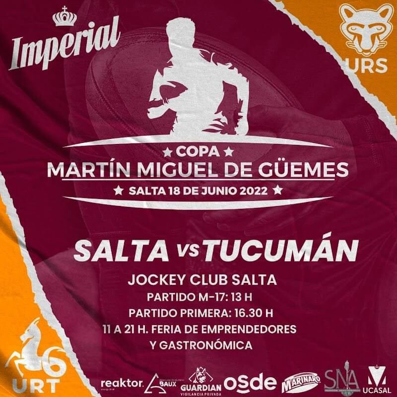 PRESENTARON EN SALTA EL PARTIDO ENTRE NARANJAS Y MAYUATOS
Se lanzó oficialmente el partido que disputarán los seleccionados de Salta y Tucumán, por la “Copa Martín Miguel de Guemes”.  <a href="/PRENSAURS/">URS OFICIAL</a> 
La nota en la pagin a web de la URT:

urtuc.com.ar/Mayor/Presenta…