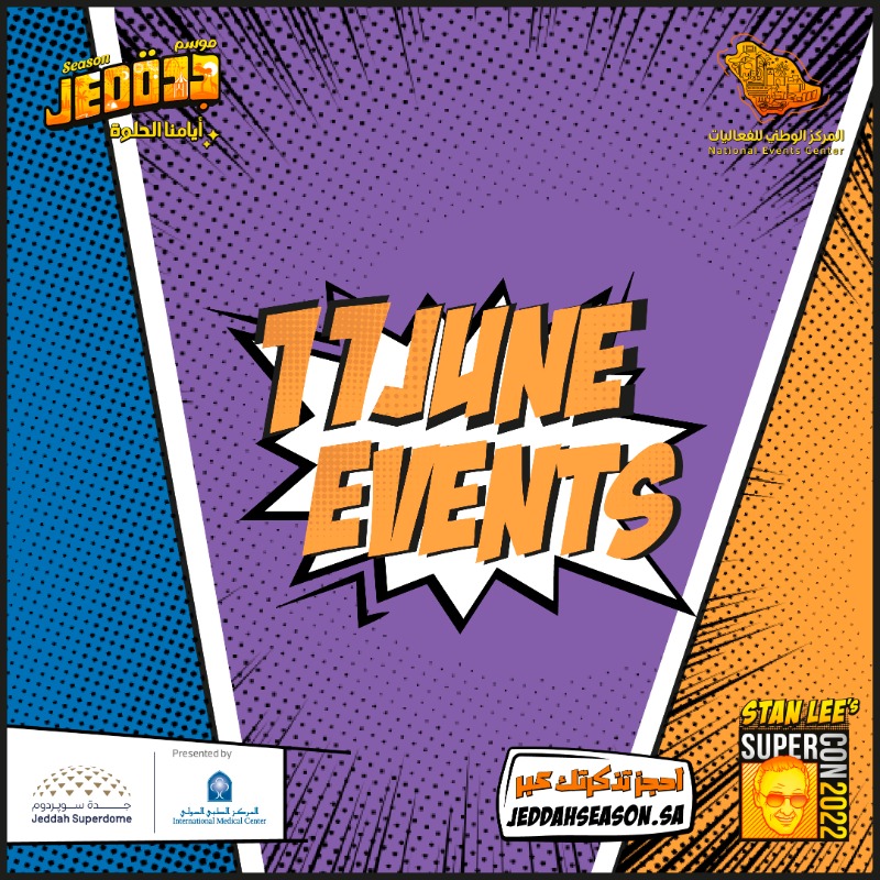 JEDCalendar's tweet photo. The #Stanleesupercon timeline tells you what’s going on out there! ⚡️👨🎤
Doors open at 2:00 pm. Looking forward to seeing you! 🫶🏻
#slsc22
#JeddahSeason
#OurGoodDays