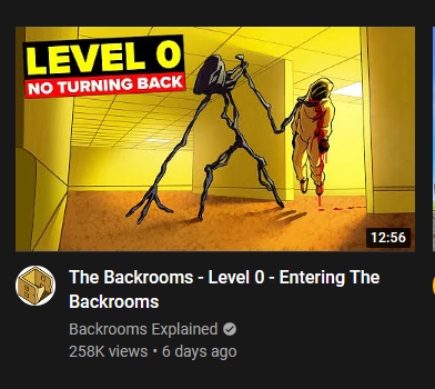 CaptainLyrbobo's tweet photo. that god awful SCP channel just jumped onto the Backrooms bandwagon
and of course, used Kane's monster https://t.co/grXvPSPJqK