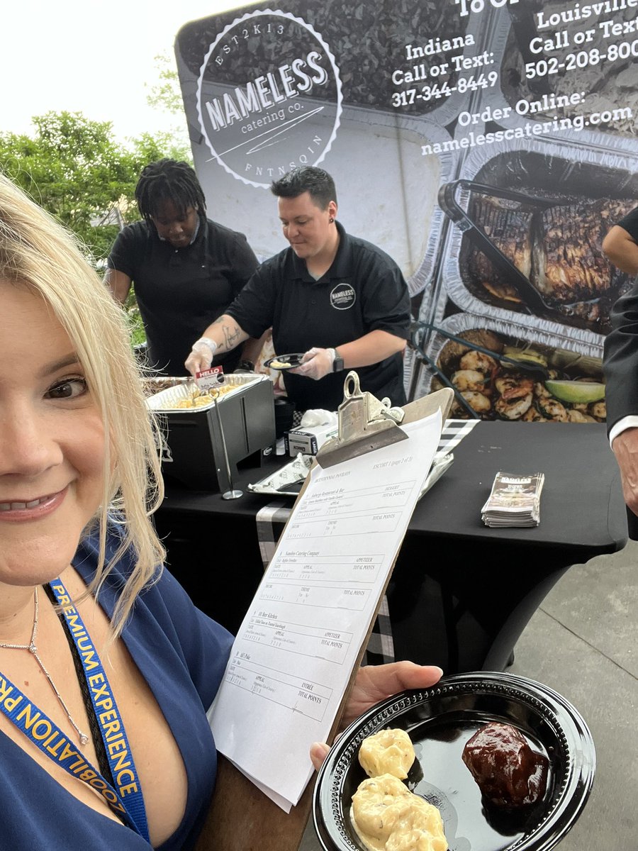 HelperToni's tweet image. Nameless Catering should be called AMAZING catering. So good! @IndyZoob