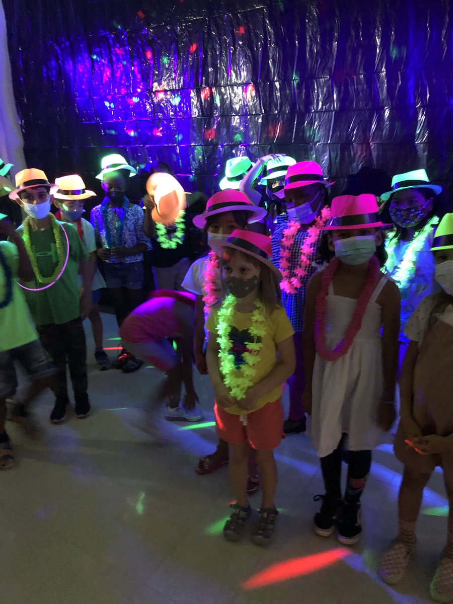 Surprise! It’s the End of the Year Glow Party in Ms. LoftIn-Bell’s classroom! Thanks parents for keeping it a secret from the kids!