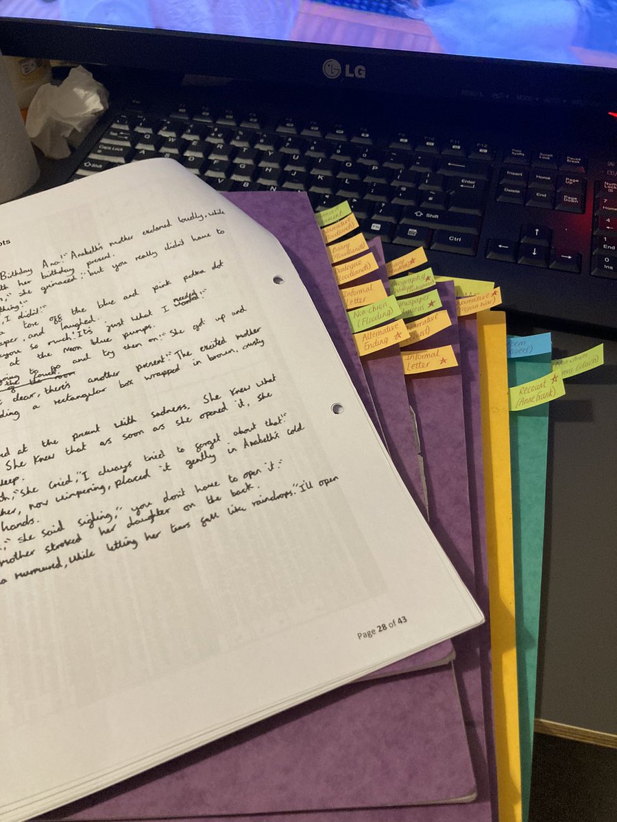 Don’t mind me. Just a year 6 teacher prepping for writing moderation next week! 😬