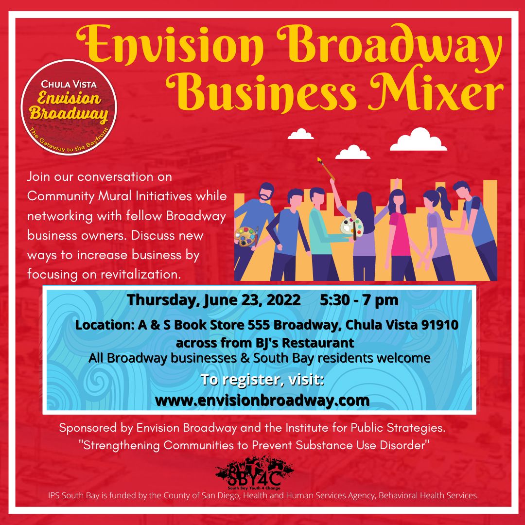 IPS_SouthBay's tweet photo. Calling all Broadway Businesses and South Bay residents to join us on June 23rd. Feel free to share and repost.
Link to register: https://t.co/DGrrurWGJu https://t.co/9LNdBITdcL
