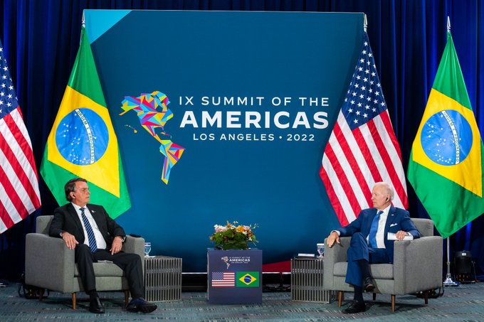 President Biden meets with President Jair Bolsonaro of Brazil