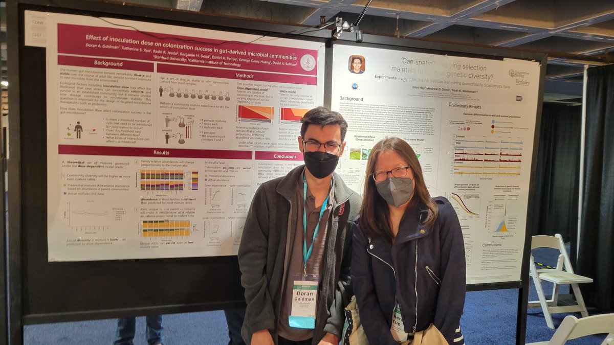 Katherine Xue (@ksxue) on Twitter photo Super proud of <a href="/GoldmanDoran/">Doran Goldman</a> and <a href="/MaikeMorrison/">Maike Morrison</a> for their poster awards at #PEQG2022 ! Way to represent our Stanford microbiome community. Super proud of <a href="/GoldmanDoran/">Doran Goldman</a> and <a href="/MaikeMorrison/">Maike Morrison</a> for their poster awards at #PEQG2022 ! Way to represent our Stanford microbiome community.