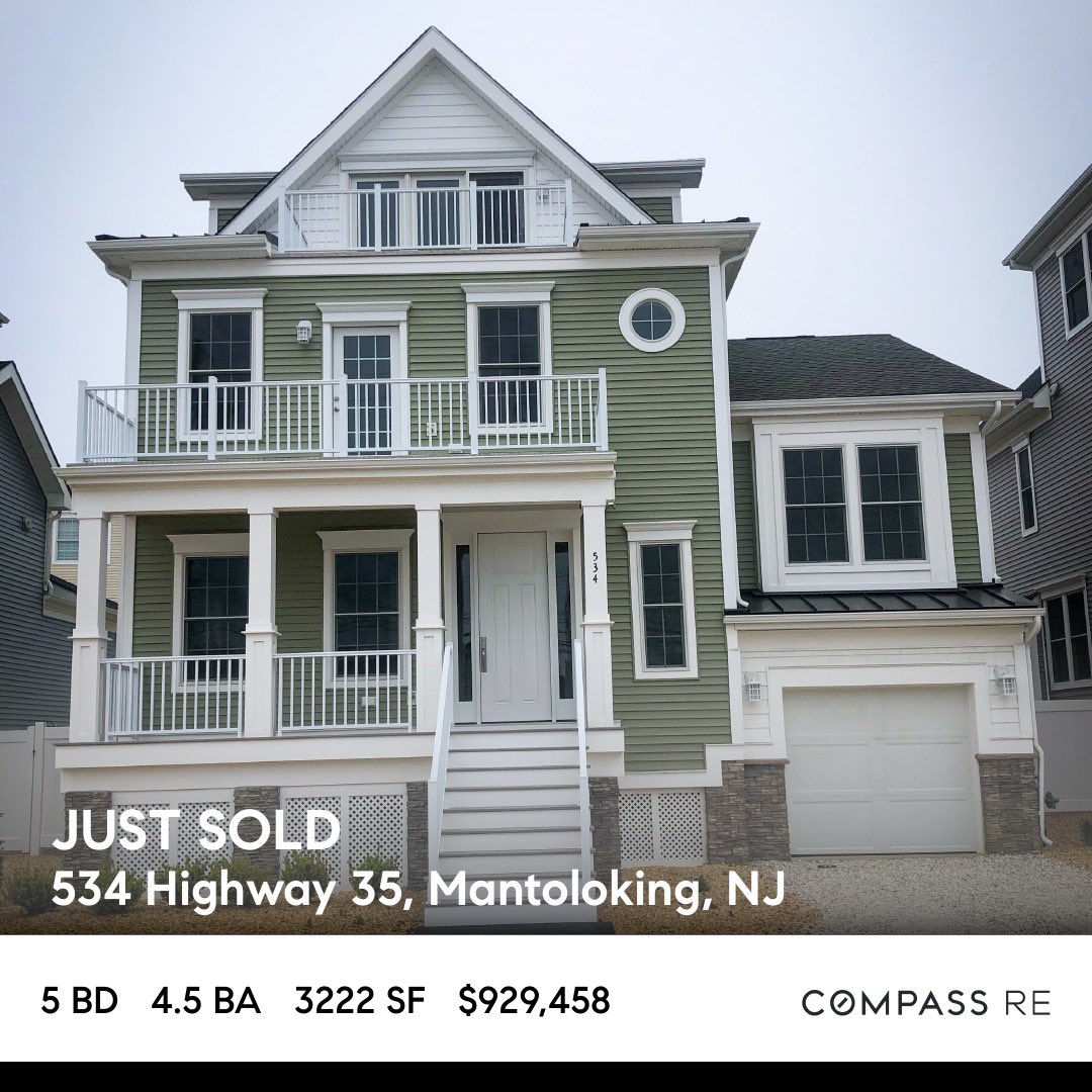 JUST SOLD- 534 Route 35 Mantoloking, NJ 08738 

This stunning home in Mantoloking just sold for $929,58! Curious how much your home could sell for in this market?
<a href="/Compass/">Compass</a> 
#kilbridecagninagroup #realestate
