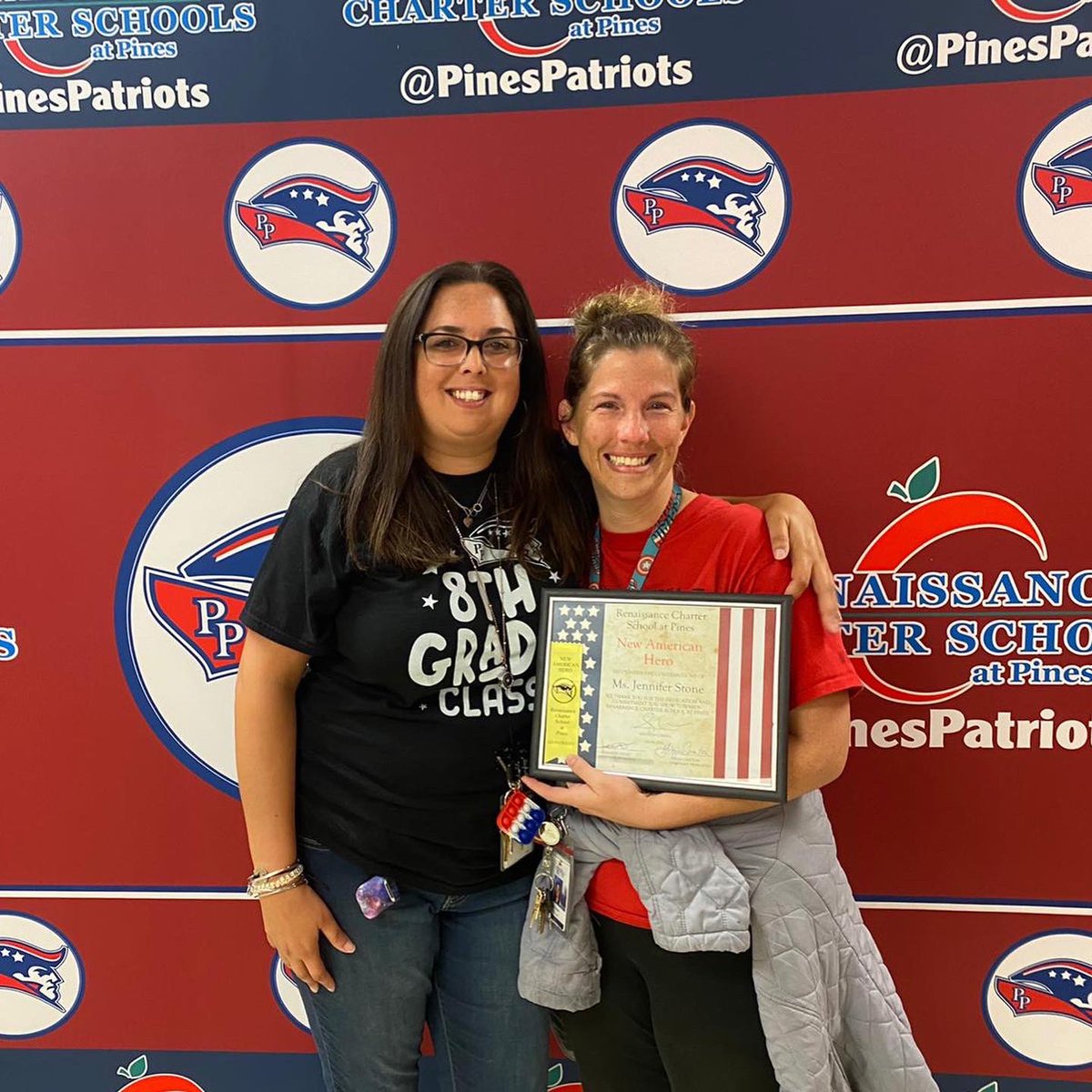 PinesPatriots's tweet photo. It is with great honor that we recognize these outstanding staff and faculty! Please give them a round of applause below 👇

Award of Excellence: Ms. Carreras
New Teacher of the Year: Ms. Blanc
New American Hero: Ms. Stone

We are so proud of you! 🥹

#CSUSAToday #CSUSAProud https://t.co/F176QC3lCB