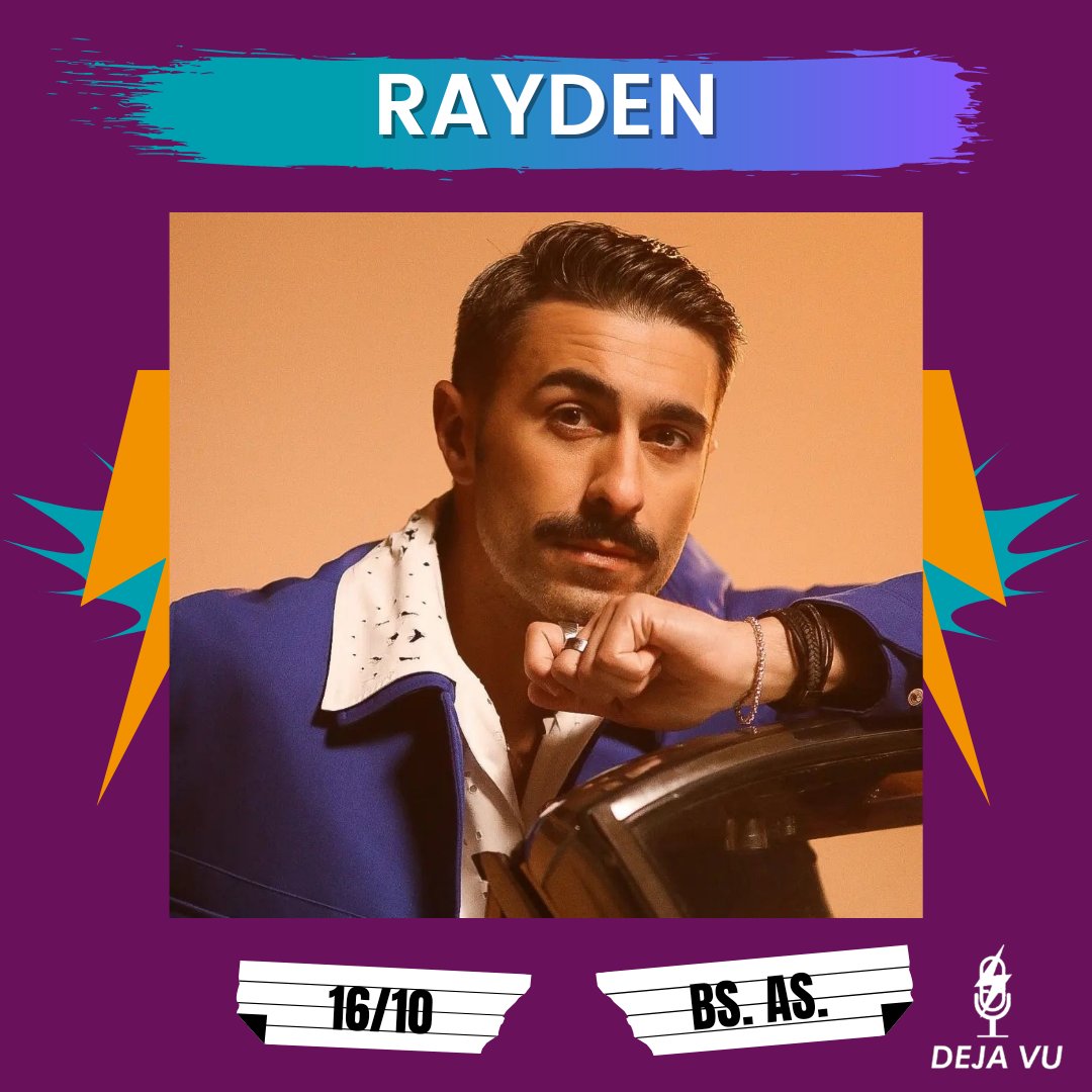 dejavuweb's tweet photo. @soyRayden llega a la Argentina el 16 de octubre en @NicetoClub con su gira "Latam 20 aniversarios"

Entradas a la venta desde el jueves 16/06 

#rayden #argentina #españa #dejavu https://t.co/TF1cXK6P7q