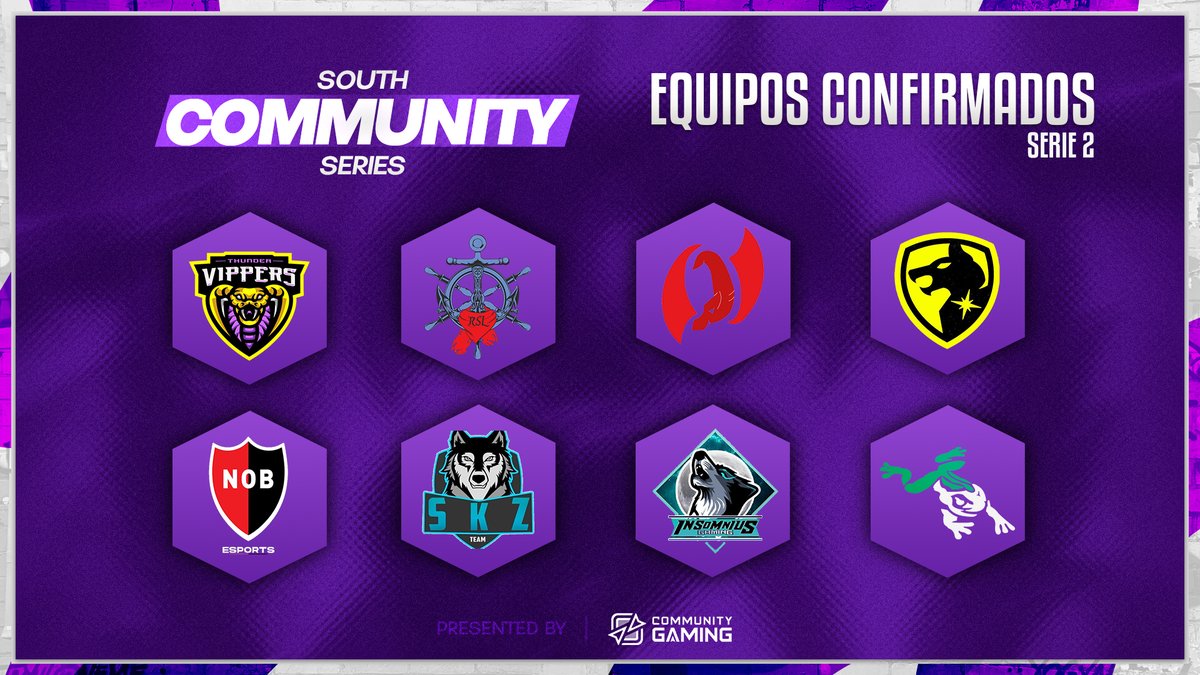 🤪 Cerramos las presentaciones de los equipos que estarán en la South Community Series by <a href="/CGaming_LatAm/">Community Gaming LatAm</a>.

 👀 ¿Tienes algún favorito?

Mas de 44 equipos participantes que buscarán los 400usd🔥

Nos vemos el domingo por 👇 
📺twitch.tv/cglatam
#SCS #LeagueOfLegends