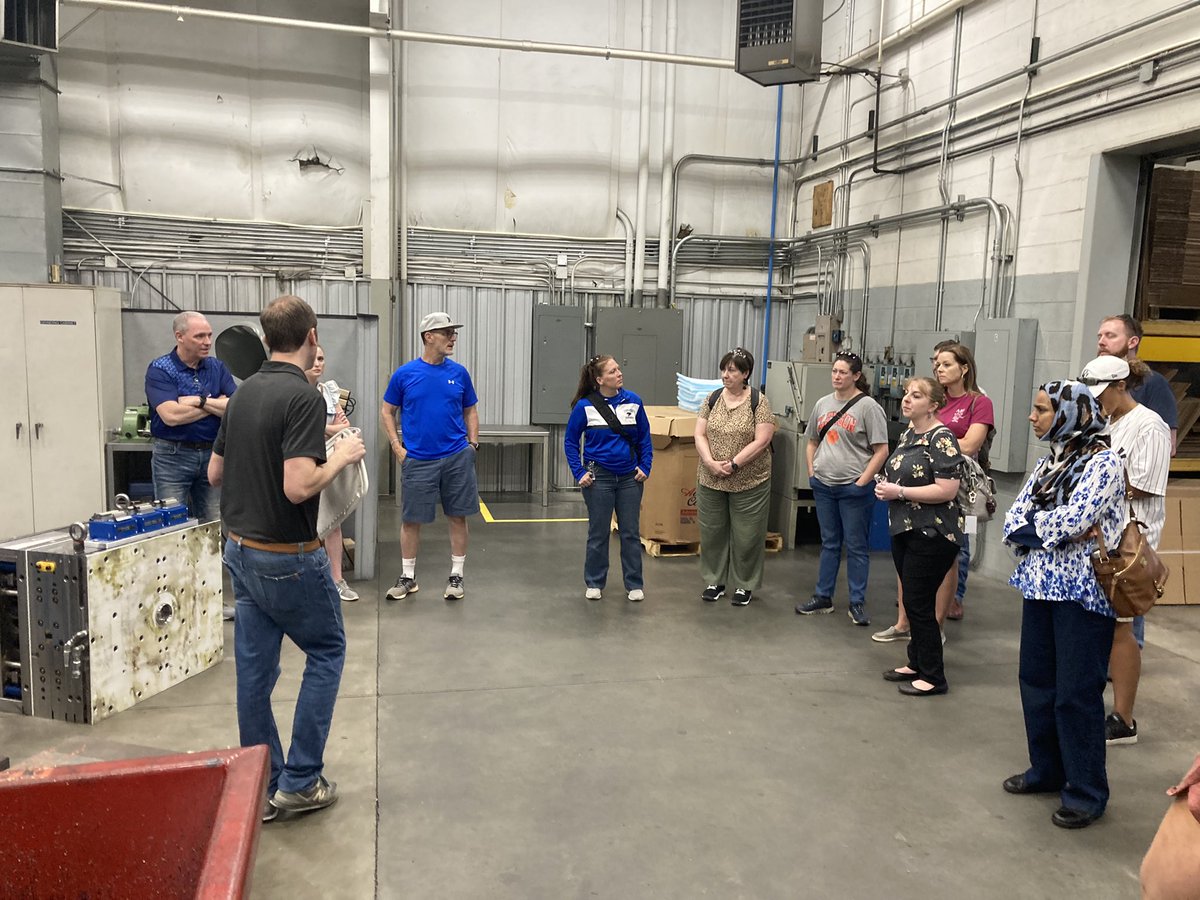 Teachers in Industry Days checking out Ameritech Die &amp; Mold today. Awesome apprentice opportunities for students! #IredellReady