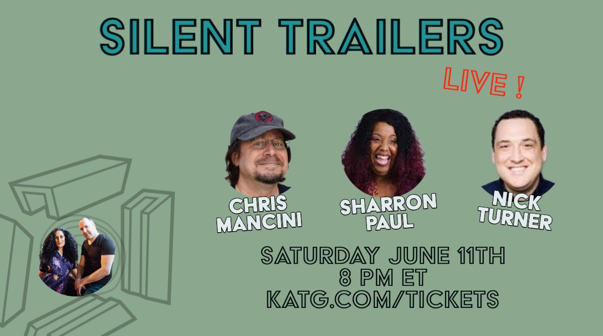 keithandthegirl's tweet photo. Silent Trailers Live!
Saturday June 11th 2022 at 8pm ET
https://t.co/MvhUZMRsqr
Guest
@chrisjmancini
@Sharronica
@nicksturners
#KATG #KeithandTheGirl #SilentTrailers #ChrisMancini #SharronPaul #NickTurner https://t.co/rDDRpVSt7O
