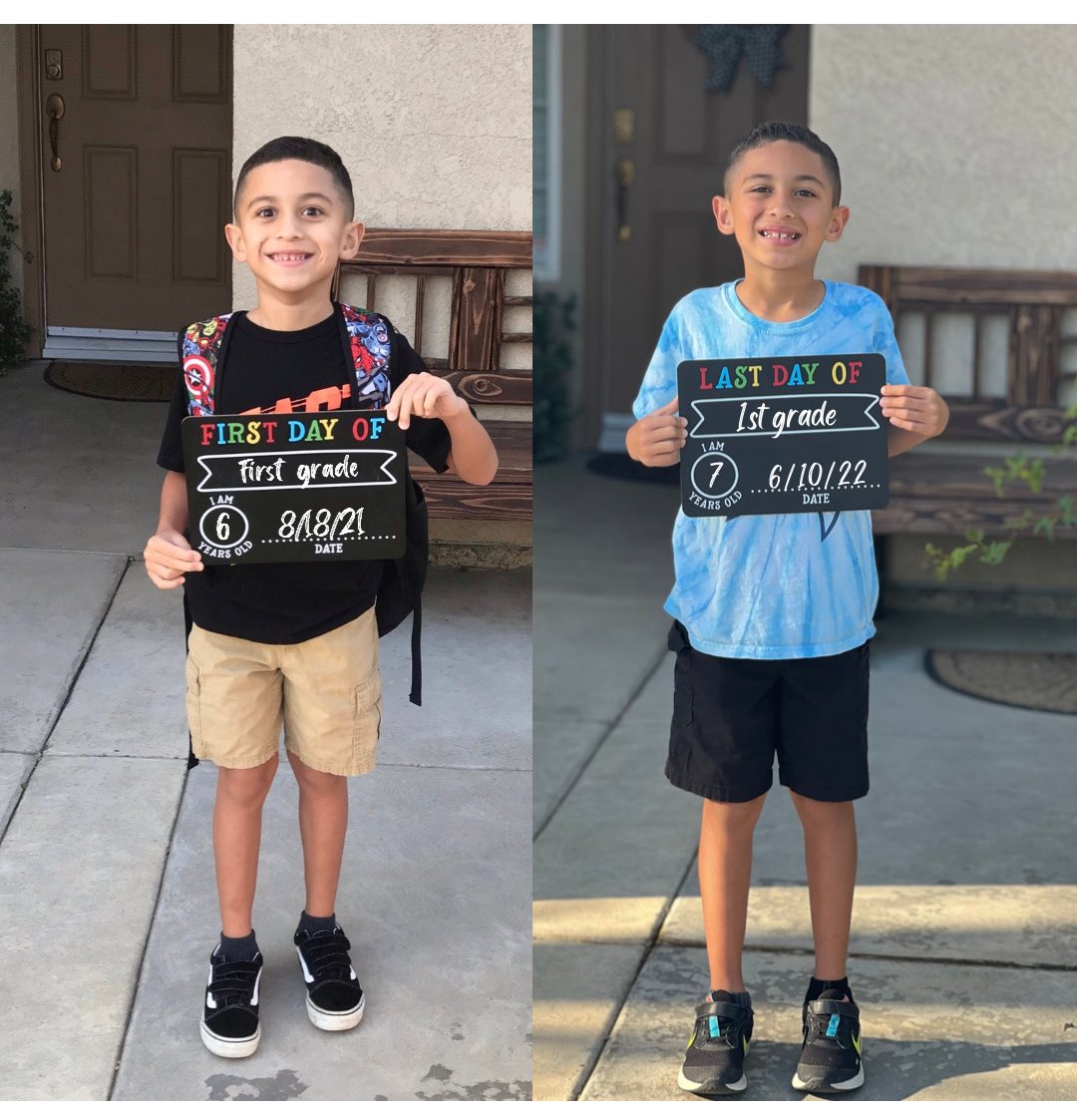 nailsbynikki_'s tweet photo. Look how much he’s grown 😭 #proudmom #offtosecondgrade #LastDayofSchool https://t.co/pNfgBOBxRh