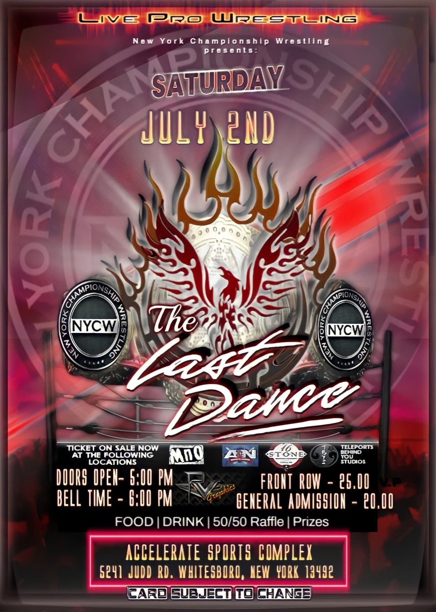 brownpapertickets.com/event/5482194
Order your tickets now! The last regular event in Whitesboro will be July 2nd! The Last Dance at Accelerate will leave shockwaves for a long time to come! Don't miss out on his historic event!