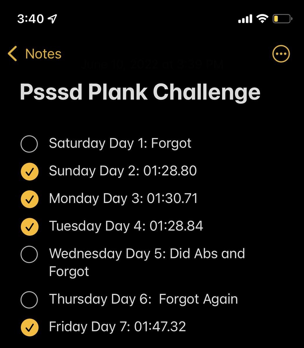 Aut0Clickz's tweet photo. #pssssdfitness Plank Week! 🧪
This weeks challenge was great, it was something quick to do every day (even tho I didn’t do it everyday) and it pushed me to improve my time. 
#pssssd #pssssdvibes #fitness https://t.co/384hueL0US