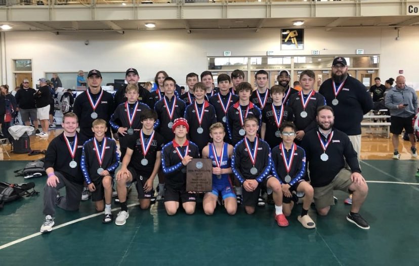 iswausaw's tweet photo. Team Indiana Gold are 14U Greco National Dual Runner-ups! Team Indiana Blue placed 6th in the Red/Blue bracket. Freestyle starts at 8am on Saturday. https://t.co/ZKhEXaQzCC