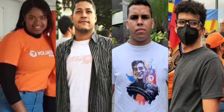 🇻🇪 Tribunal dicta la liberación de los 4 dirigentes juveniles de Voluntad Popular detenidos por Polichacao.