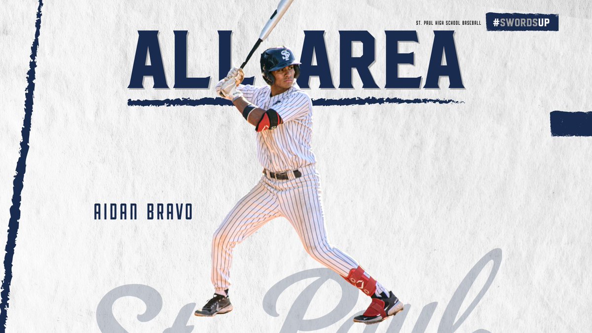 StPaulBaseball's tweet photo. Congrats to Aidan Bravo on being selected to the All-Area team!!! #SwordsUp https://t.co/N6POuzkUtc