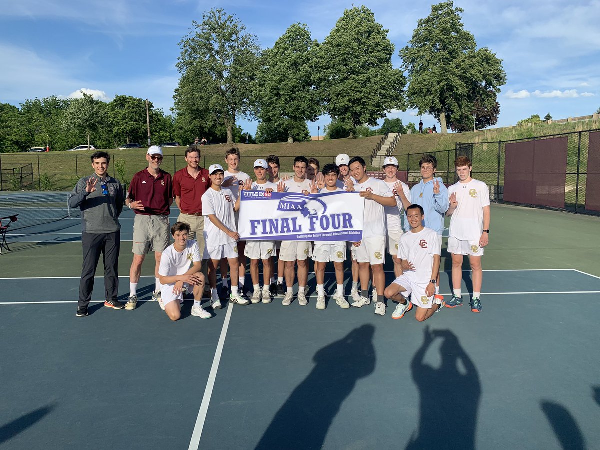 CC beats Hingham 5-0 to advance to the state semifinals in D2! Congrats to Hingham on a great season/tough match. Looking forward to the this opportunity. <a href="/CCPatsTennis/">Concord-Carlisle High School Boy's Tennis</a> <a href="/MIAA033/">MIAA</a> @CBohmiller <a href="/BostonHeraldHS/">Danny Ventura</a> <a href="/GlobeSchools/">Boston Globe Schools</a>