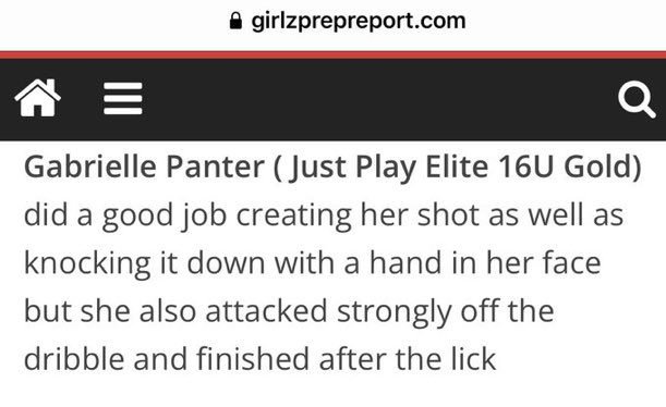 gpanter24's tweet photo. Thank you! @girlzprepreport 
@JPSElite https://t.co/Uz1SiimpoK