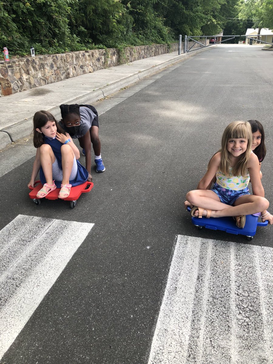 We are at the starting lineup to race!