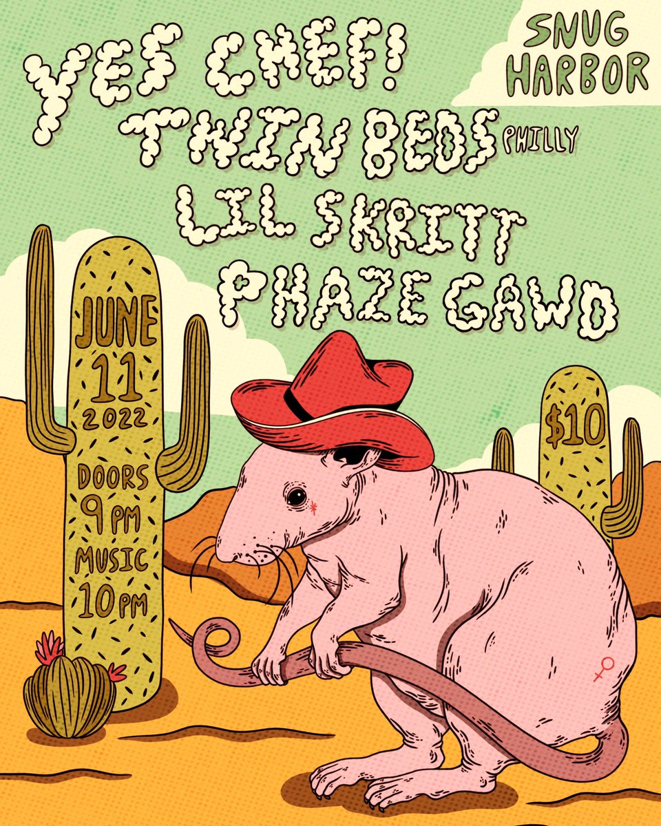 Rock n roll show tomorrow at <a href="/SnugRock/">Snug Harbor</a> 🤘