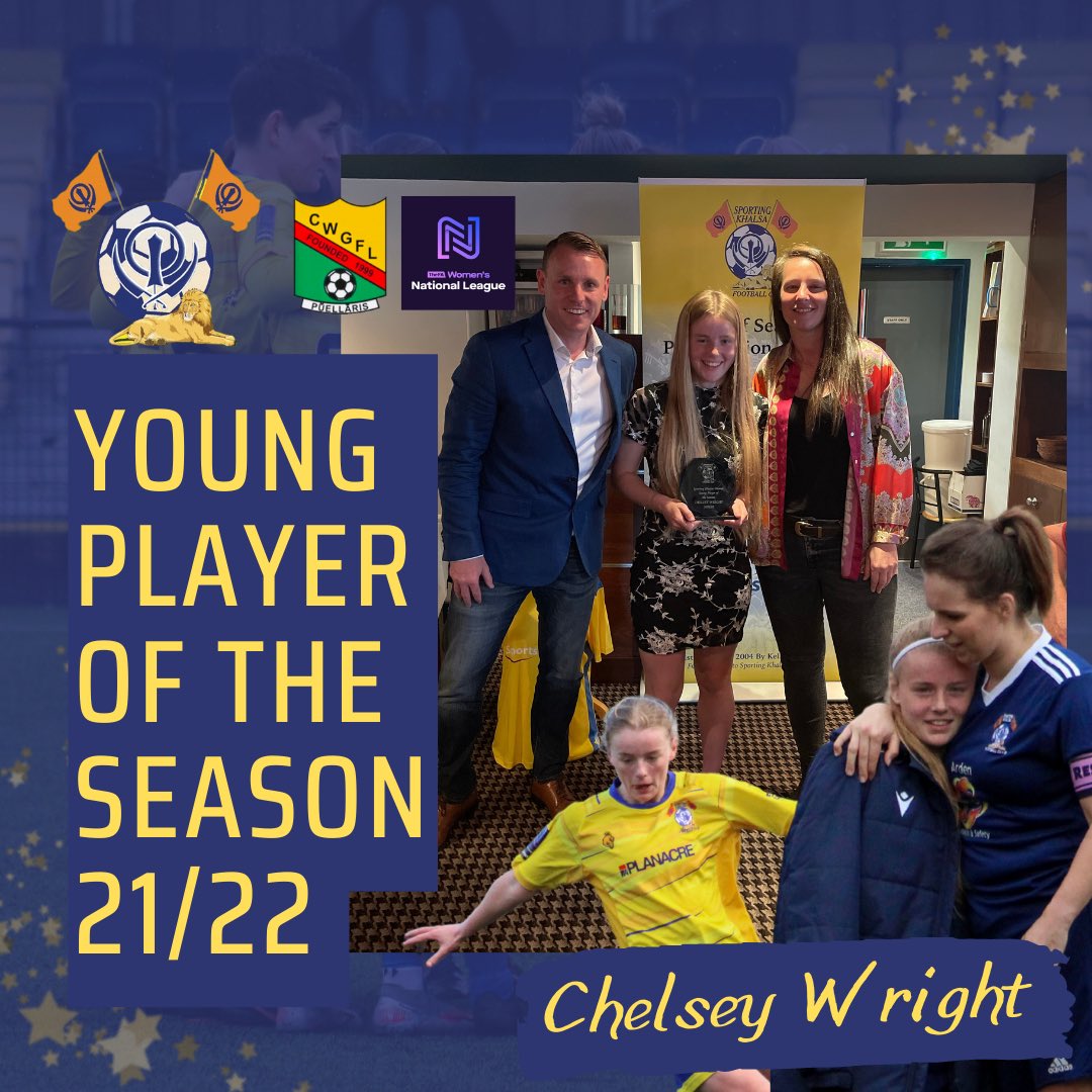 khalsawomen's tweet photo. 𝙔𝙊𝙐𝙉𝙂 𝙋𝙇𝘼𝙔𝙀𝙍 𝙊𝙁 𝙏𝙃𝙀 𝙎𝙀𝘼𝙎𝙊𝙉 🏆
Congratulations Chelsey Wright, awarded Young Player of the Season. Playing Under 16s, made her Senior Debut in the FAWNL Reserve Midlands, then Debut for the First Team in the FAWNL Division One Midlands! 👏 https://t.co/qaXOa4Yb5G