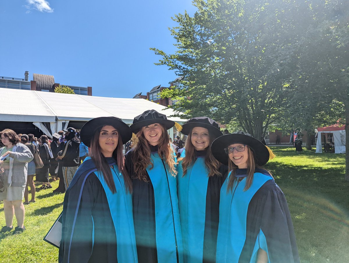 Today we celebrated all the hard work and amazing accomplishments of our <a href="/OT_FSSH/">Ontario Tech Social Science and Humanities</a> students, including <a href="/OTfpsych/">Ontario Tech Forensic Psych</a> PhD grads Korri Bickle, <a href="/Laleh_D/">Laleh Dadgardoust, PhD</a>, <a href="/NeuroIsa/">Dr. Isabelle Simard 🧠</a> and <a href="/lindsgroat/">Lindsay Groat, PhD</a>! You should be so proud of everything you've achieved! #ontechgrad #forensicpsych #convocation #phdgrads