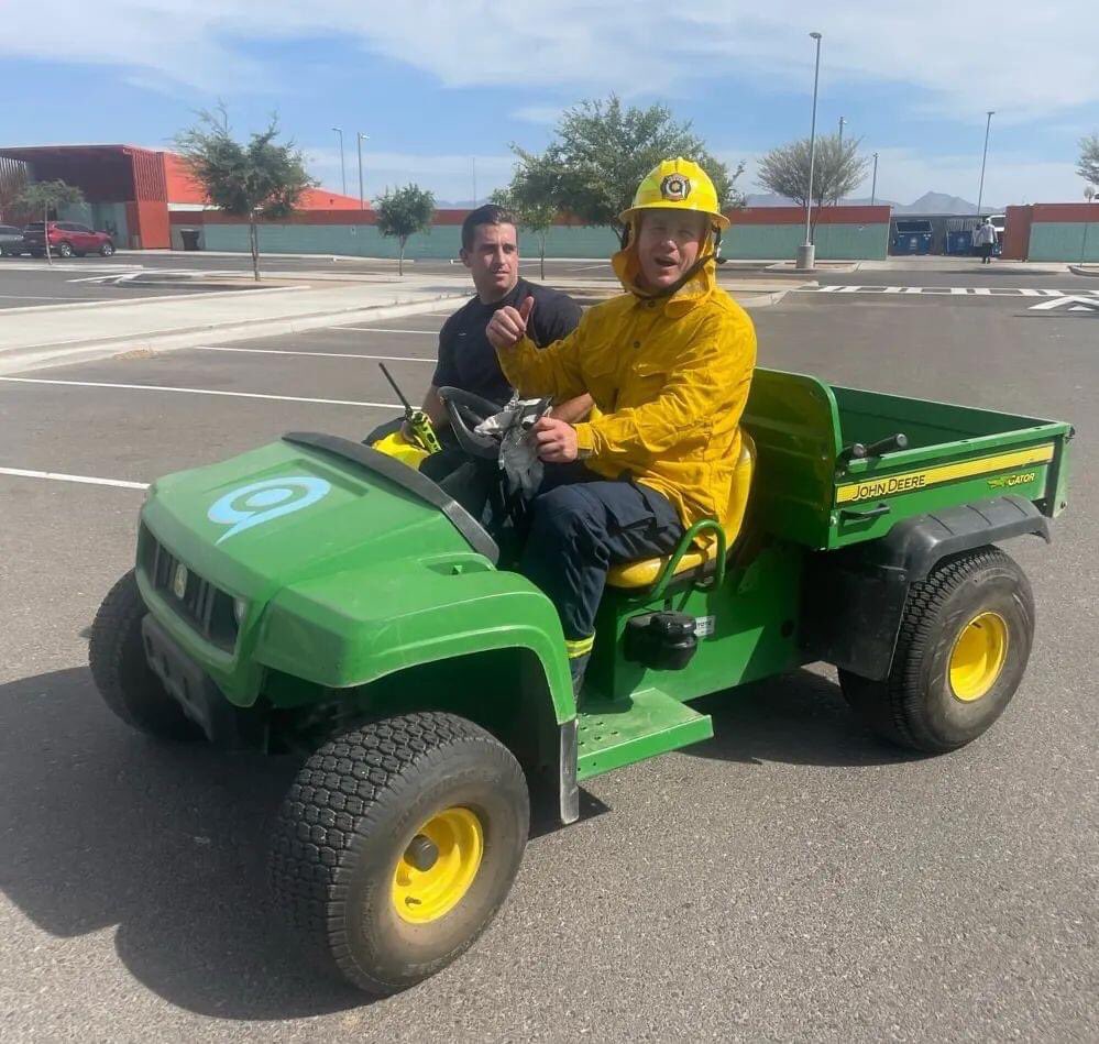 AFM Crews were working another Brush Fire near the river bottom on B-Shift.  Resources, water supplies, and good access are always issues that Firefighters face with these rugged, offroad areas.