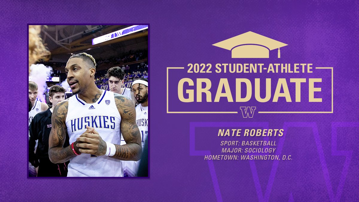 UW_MBB's tweet photo. Graduated 🎓

Congrats, @naterobertssss

#GoHuskies x #UWGrad22 https://t.co/Mk7Qvbs55r