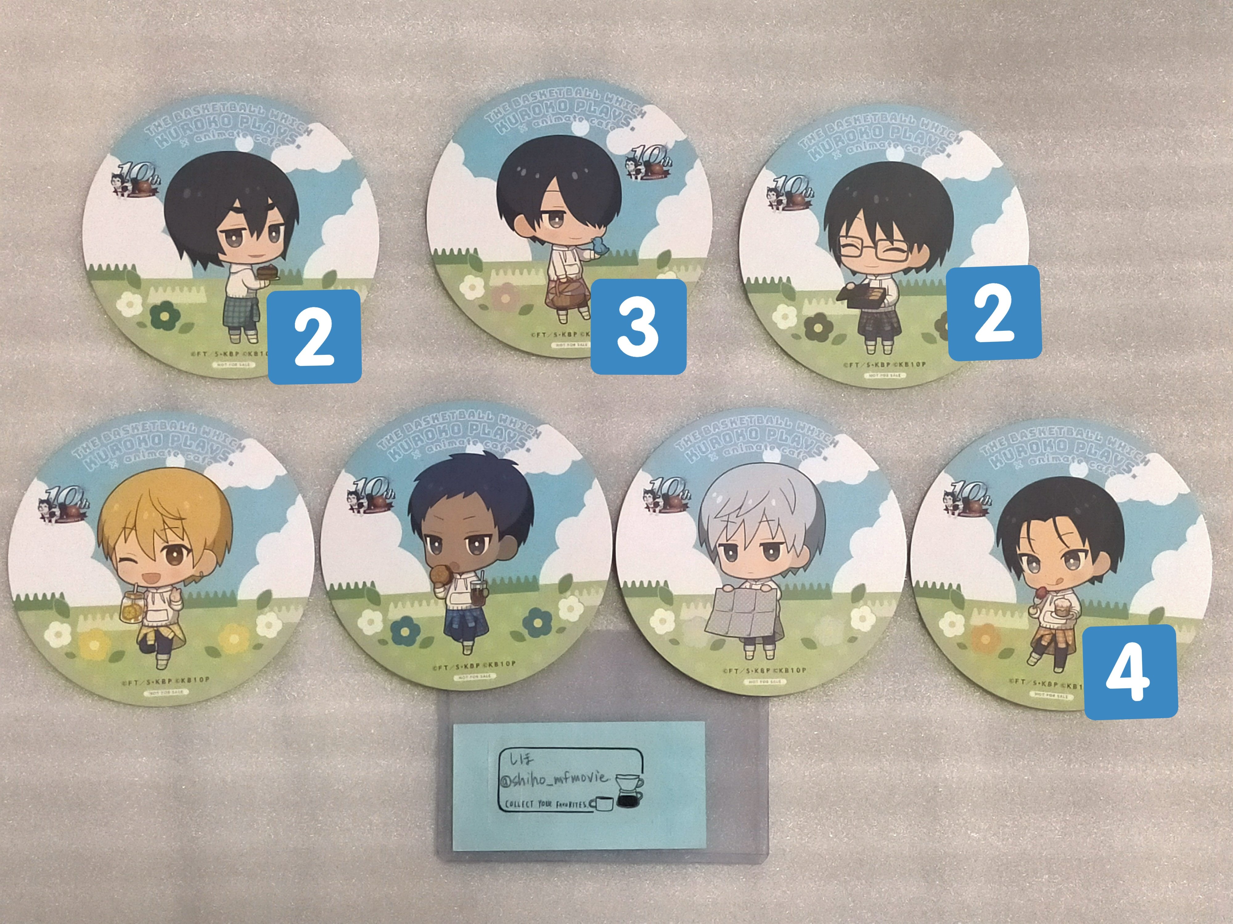 تويتر 取引垢 しほ いつもrtありがとうございます على تويتر 交換 黒子のバスケ 黒バス アニメイトカフェ コースター アニカフェ イラストシート 譲 画像参照 求 イラシ 黒子1 コースター ホロ 等身黒子1 Sd火神1 等身 Sd可 ノーマル2 イラシまたは