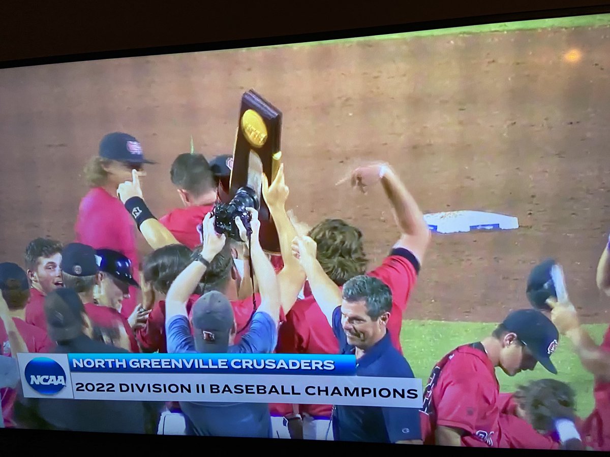BrianVolz's tweet photo. @NGUBaseball Wins the College World Series‼️ #D2WorldSeries 

Congratulations Boys! https://t.co/CKcakjidxV
