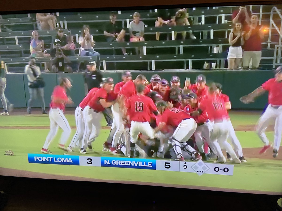 BrianVolz's tweet photo. @NGUBaseball Wins the College World Series‼️ #D2WorldSeries 

Congratulations Boys! https://t.co/CKcakjidxV